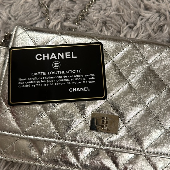 Chanel clutch, new condition. Vintage with card of authenticity - Picture 8 of 9